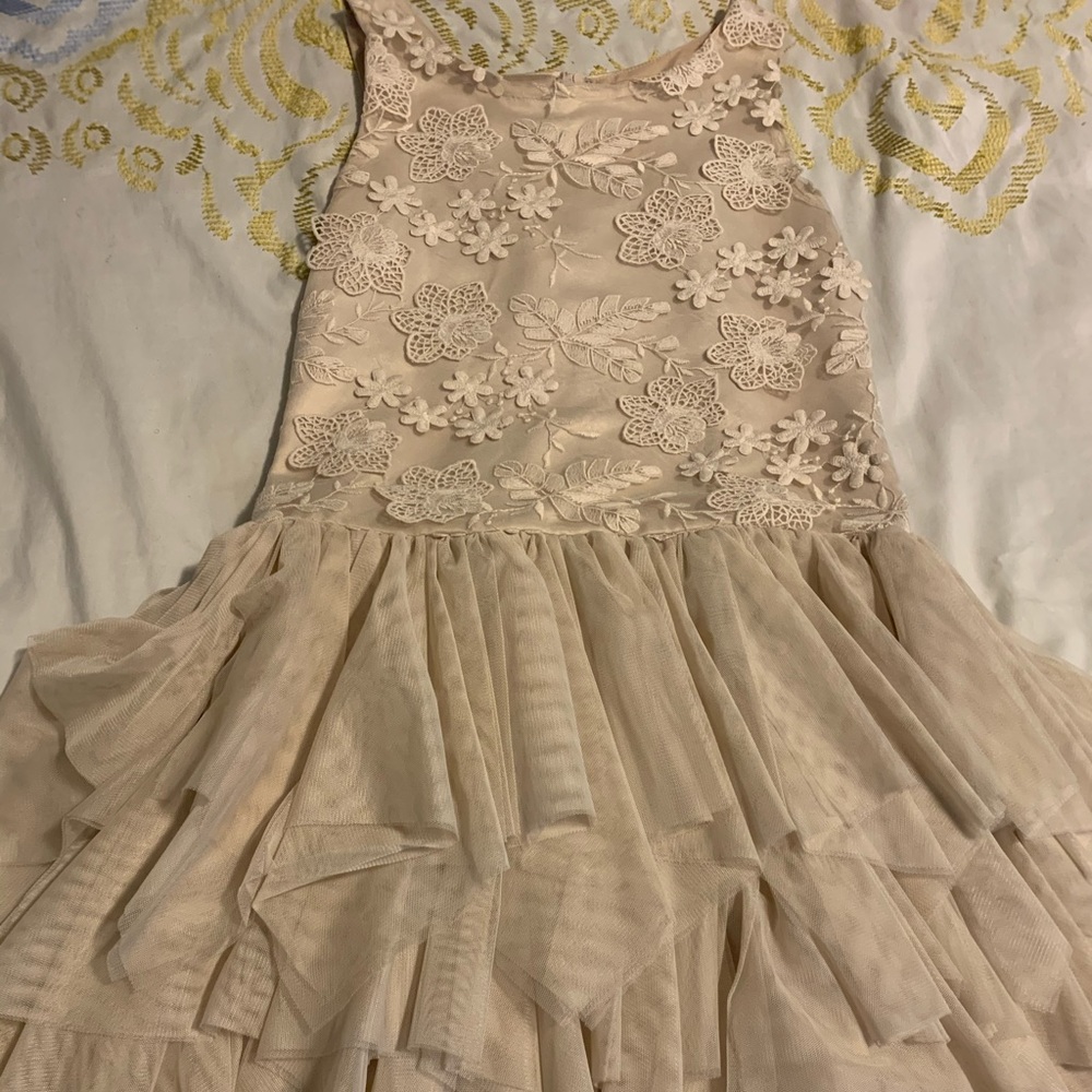 Nude prom dress
